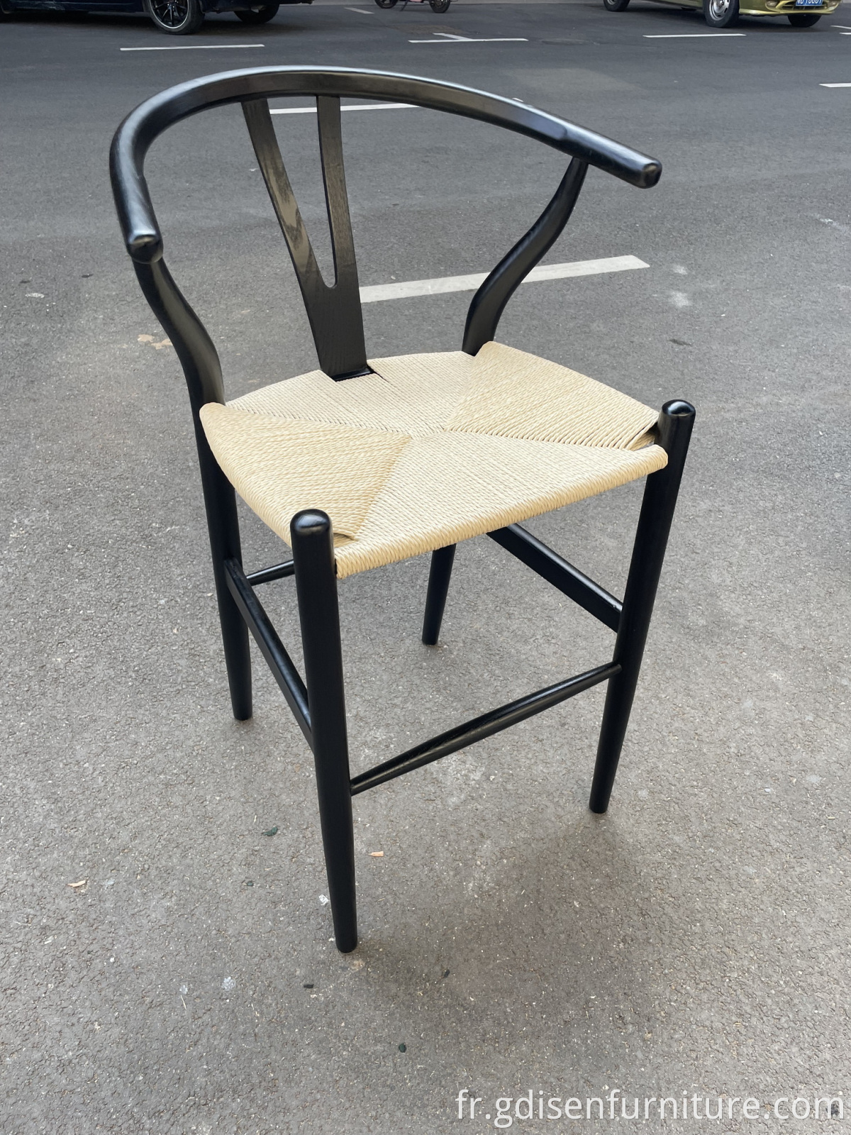 Meubles de barre de conception européens à chaud y chaise en bois tabouret haut en bois en bois massif